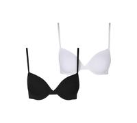 Urban Classics Soutien-gorge noir / blanc cassé, Taille 70