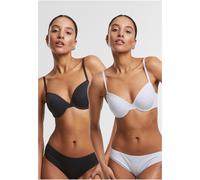 Urban Classics Soutien-gorge pour femmes avecit armatures Ladies Basic Cotton Bra 2-Pack TB7652A 70A