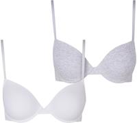 Urban Classics Soutien-gorge pour femmes avecit armatures Ladies Basic Cotton Bra 2-Pack TB7652A 70A
