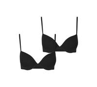 Urban Classics Soutien-gorge pour femmes avecit armatures Ladies Basic Cotton Bra 2-Pack TB7652A 70B