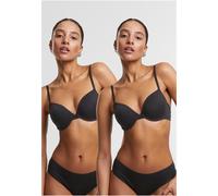 Urban Classics Soutien-gorge pour femmes avecit armatures Ladies Basic Cotton Bra 2-Pack TB7652A 80D