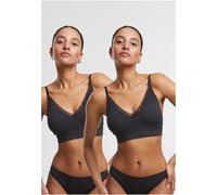 Urban Classics Soutien-gorge sans armatures pour femmes Ladies Padded Rip Bra 2-Pack TB7657A L