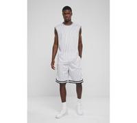 Urban Classics Striped Mesh Shorts White/black Taille: M | Shorts de Sport Outlet | Homme | Blanche