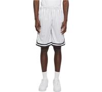 Urban Classics Striped Mesh Shorts, White/Black, XL Homme