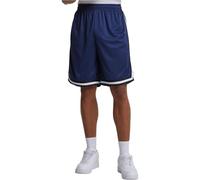 Urban Classics Stripes Mesh Shorts, Darkblue/Black/White, S Homme