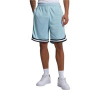 Urban Classics Stripes Mesh Shorts, Oceanblue/Black/White, L Homme