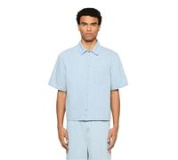 Urban Classics Surchemise décontractée en Denim à Rayures pour Homme - Coupe Ample avec Rayures Fines - Poche de Poitrine et col Kent - Denim léger - Coupe Ample