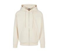 URBAN CLASSICS Sweat à capuche à zip sable blanc XS