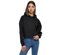Urban Classics Sweat à Capuche Court Oversize Femme Sweat-Shirt à Capuche Noir Surdimensionné