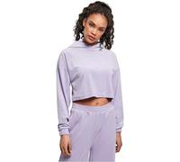 Urban Classics Sweat à Capuche Court surdimensionné pour Femme en Velours Doux, Taille XS à 5XL, Lavande, XL