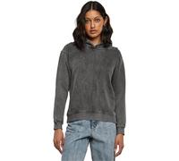 Urban Classics Sweat à Capuche délavé pour Femme Sweatshirt, Noir