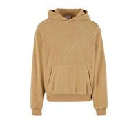 Urban Classics Jaquard Velvet Hoodie Beige S Homme