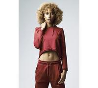 Urban Classics Sweat à capuche femme Ladies Cropped Terry Hoody Bourgogne L