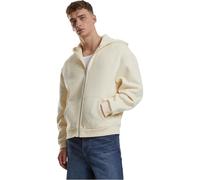 Urban Classics Sweat à capuche Fluffy zippé, coupe surdimensionnée Beige M Homme