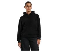 Urban Classics – Pull à capuche velours jacquard femme – Coupe surdimensionnée – Noir XS