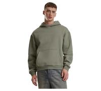 Urban Classics Sweat à capuche Fluffy Vert – Homme Taille L