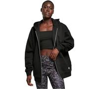 Urban Classics Sweat à Capuche zippé surdimensionné pour Femme Cardigan, Noir