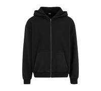 Urban Classics Sweat à capuche zippé vintage épais - Noir - Taille XL