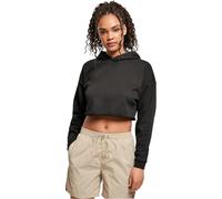 Urban Classics Ladies Oversized Cropped Hoody Sweatshirt Capuche, Noir, S Femme