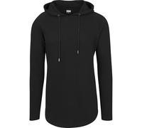 Urban Classics Sweat-shirt long à capuche en terry 100% coton homme noir M coupe standard