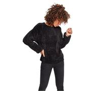 Urban Classics Sweat Oversize en Chenille Femme Sweat-Shirt Noir XS 100% Polyester Surdimensionné
