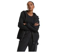 Urban Classics Sweatshirt à capuche zippé Fluffy Noir Femme Taille S