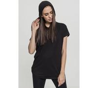 Urban Classics T-shirt en jersey à capuche femme manches courtes noir M