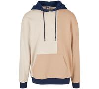 Urban Classics Sweat-shirt beige / crème / bleu foncé, Taille L