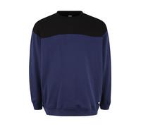Urban Classics Sweat-shirt bleu foncé / noir, Taille M