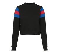 Urban Classics Leeve Stripe Crew Long Sleeve T-shirt Noir L Femme
