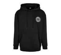 Urban Classics Sweat-shirt 'Globetrotter' noir / blanc, Taille S