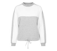 Urban Classics Pulls femme Ladies Oversize 2-Tone Stripe Crew Grey/White S