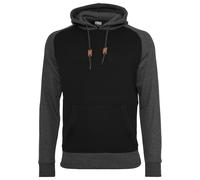 Urban Classics Sweat-shirt gris chiné / noir, Taille XXL
