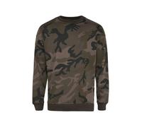 Urban Classics Sweat-shirt gris foncé / kaki / olive, Taille S