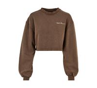 Urban Classics Sweat-shirt marron chiné / blanc, Taille 4XL