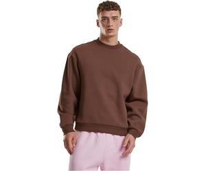 Urban Classics Sweat-Shirt Moelleux à col Rond pour Homme - Coupe Ample - Tailles S à 5XL, Marron Chocolat, 5XL