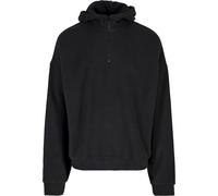 Urban Classics Oversized Polar Fleece Half Zip Hoody Sweatshirt à Capuche, Black, M Homme