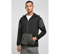 Urban Classics Sweat-shirt Oversized Patch Zip Hoody Noir/Charcoal S