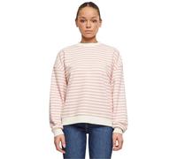 Urban Classics Oversized Striped Sweatshirt Rose M Femme