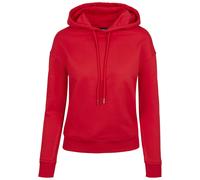 Urban Classics Sweat-shirt basique côtelé – Rouge – Femme XS