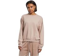 Urban Classics Sweat-Shirt surdimensionné pour Femme en Tissu éponge Clair, col Rond, Pull décontracté pour Femme, Coupe surdimensionnée, Rose de duskrose, 5X-Large