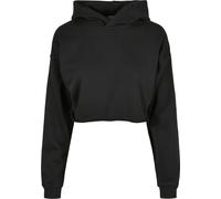 Urban Classics Sweatshirt femme Ladies Oversized Cropped Hoody Black XXL