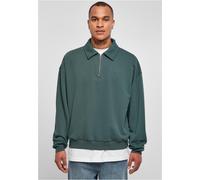 Urban Classics Sweatshirt Shirt Collar Crew Bottlegreen 4XL