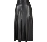 Urban Classics Synthetic Leather Midi Skirt Jupe, Black, S Femme