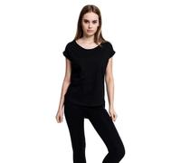 Urban Classics T-shirt femme Long Back Shaped Slub Tee manches courtes noir XS