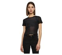 Urban Classics T-shirt Court Mesh Femme Manches courtes Noir Taille M