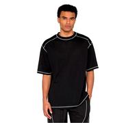 T-shirt oversize Urban Classics Closehole Mesh Noir M