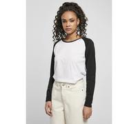 T-shirt manches longues femme Urban Classics contrast raglan Blanc XS
