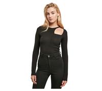 Urban Classics Body bio découpé à manches longues – Noir – Femme XL