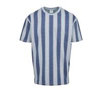 Urban Classics T- Shirt à Rayures Larges imprimées, Bleu Vintage, M Homme